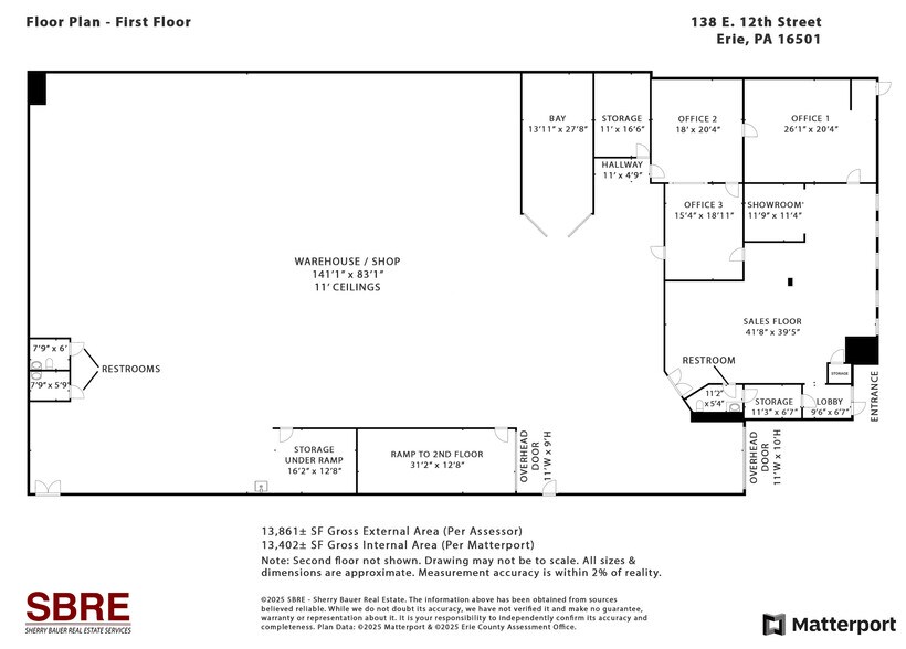 More Photos Of 138 E 12th St, Erie Freestanding For Lease