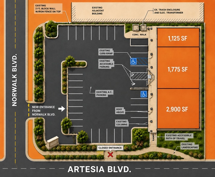 More Photos Of 17350-17380 Norwalk Blvd, Cerritos Unknown For Lease