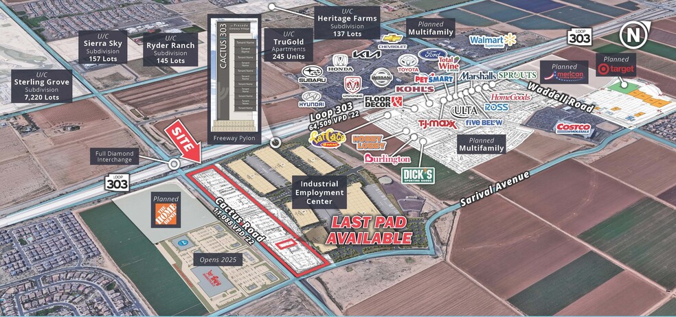 Primary Photo Of NEC Cactus Rd & Loop 303, Surprise Land For Lease