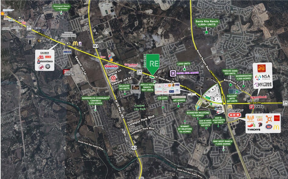 More Photos Of 10085 W State Highway 29, Liberty Hill General Retail For Lease