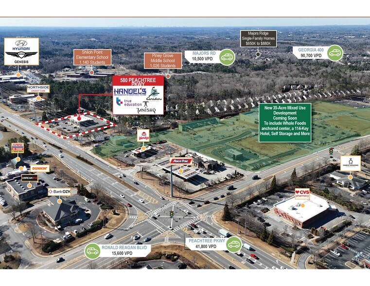 More Photos Of 580 Peachtree Pky, Cumming Storefront For Sale