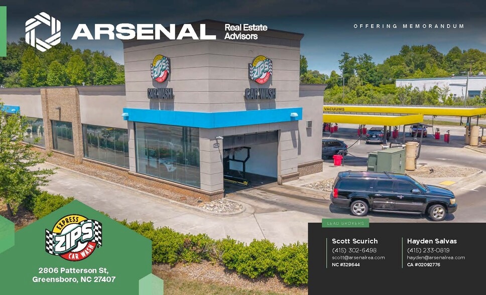 Primary Photo Of 2806 Patterson St, Greensboro Carwash For Sale