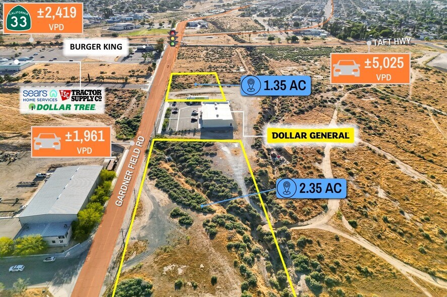 Primary Photo Of NEC HWY 119 & Gardner Field Rd, Taft Land For Sale