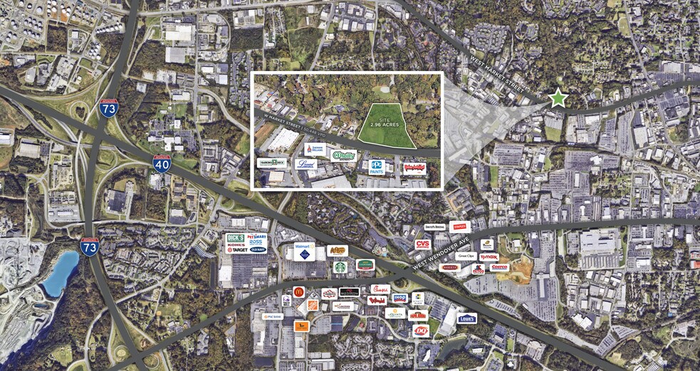 More Photos Of 5106 W Market St, Greensboro Land For Sale
