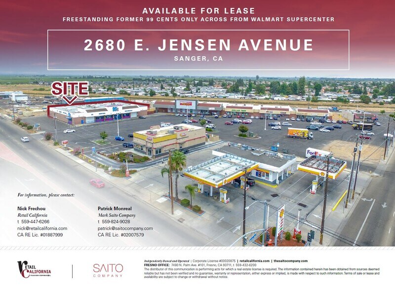 Primary Photo Of 2680 Jensen Ave, Sanger Freestanding For Lease