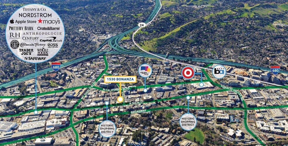 More Photos Of 1528-1548 Bonanza St, Walnut Creek Storefront For Lease