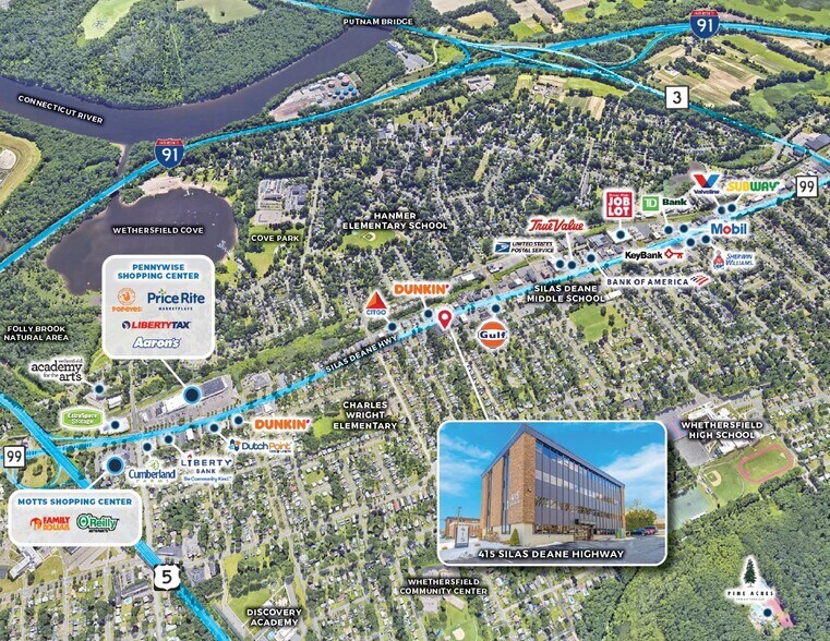 More Photos Of 415 Silas Deane Hwy, Wethersfield Office For Lease