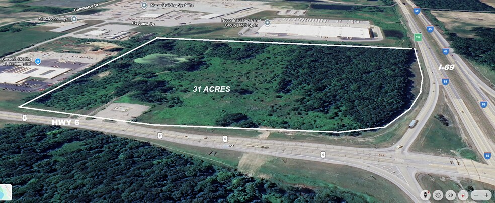 More Photos Of I-69 Interchange at 6 hwy, Waterloo Land For Sale