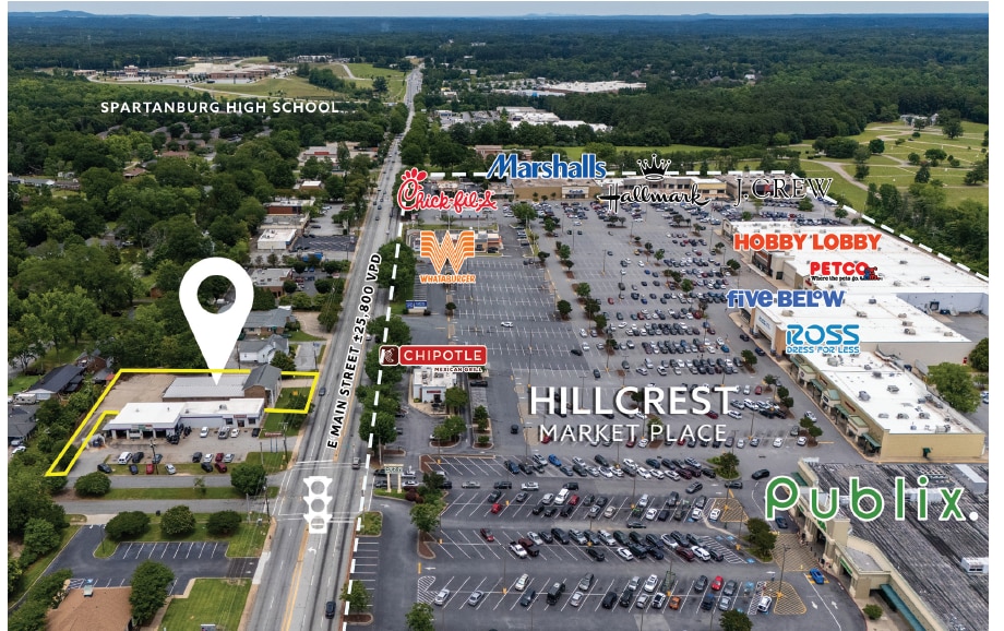 More Photos Of 1914 E Main St, Spartanburg Freestanding For Lease