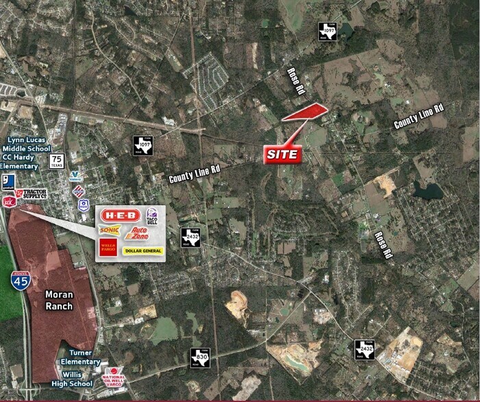 More Photos Of Rose Rd, Willis Land For Sale