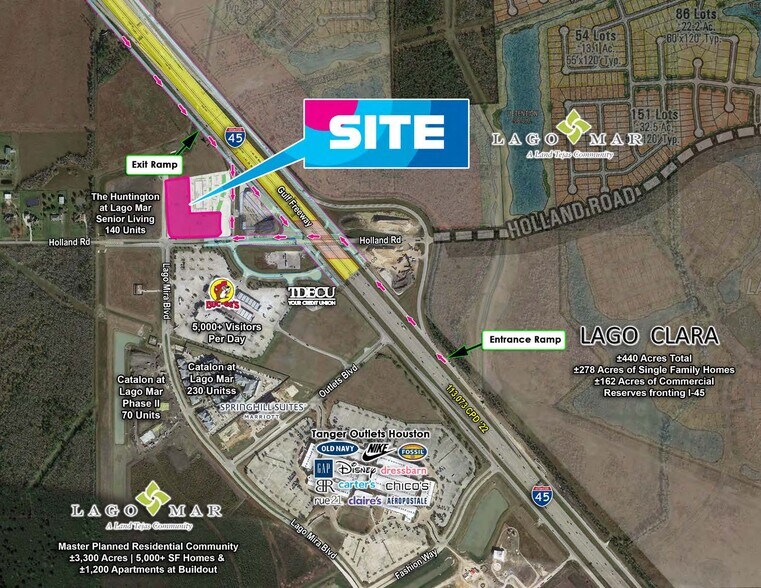 More Photos Of NWC I-45 & Holland Rd, Texas City Land For Sale
