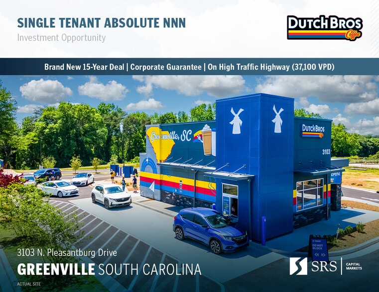 Primary Photo Of 3103 N Pleasantburg Dr, Greenville Fast Food For Sale