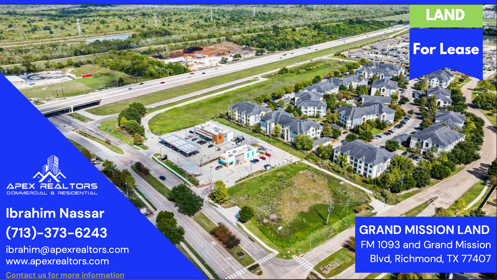 Primary Photo Of Fm 1093 and Grand Mission Bend, Richmond Land For Sale