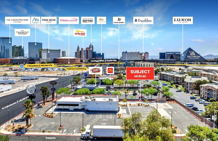 More Photos Of 3575 W Tropicana Ave, Las Vegas Land For Lease