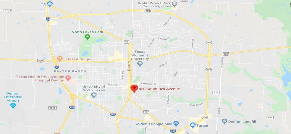 More Photos Of 420 S Bell Ave, Denton Freestanding For Lease