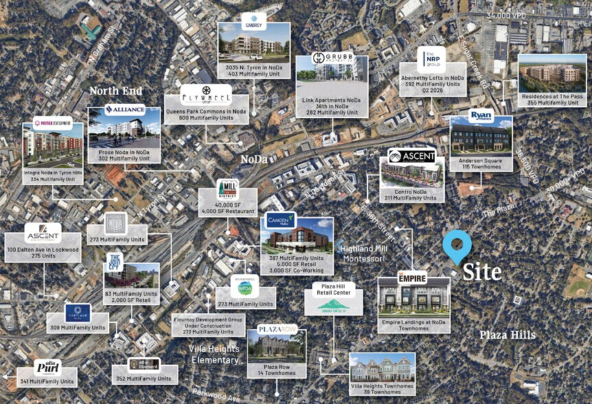 More Photos Of 3400-3420 The Plaza, Charlotte Land For Sale