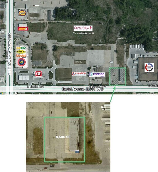 More Photos Of 1566 E Euclid Ave, Des Moines Auto Repair For Lease