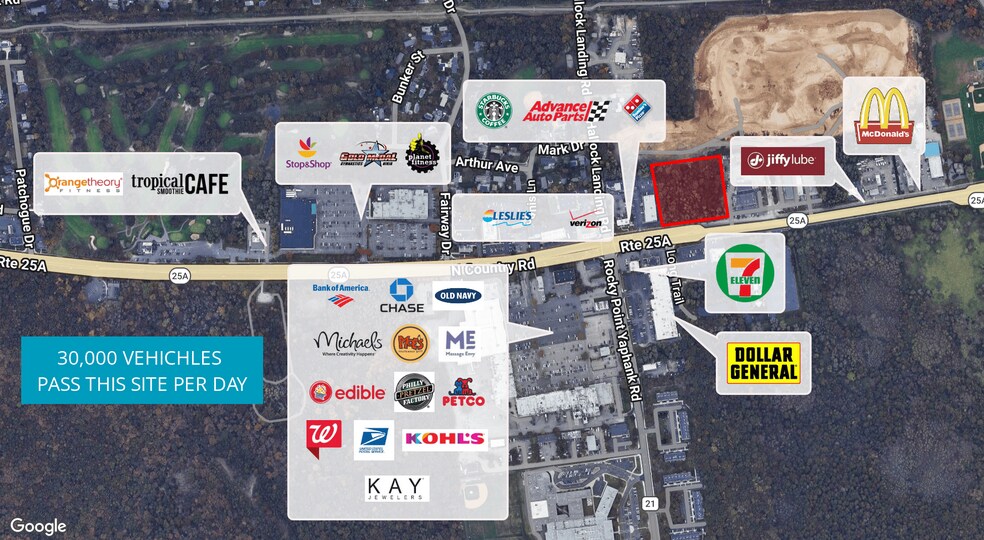 More Photos Of 385-415 Route 25A, Rocky Point Land For Sale