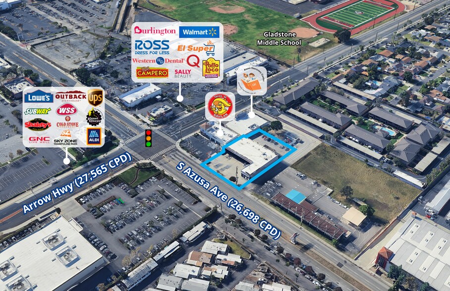 Primary Photo Of 877 S Azusa Ave, Azusa Freestanding For Lease