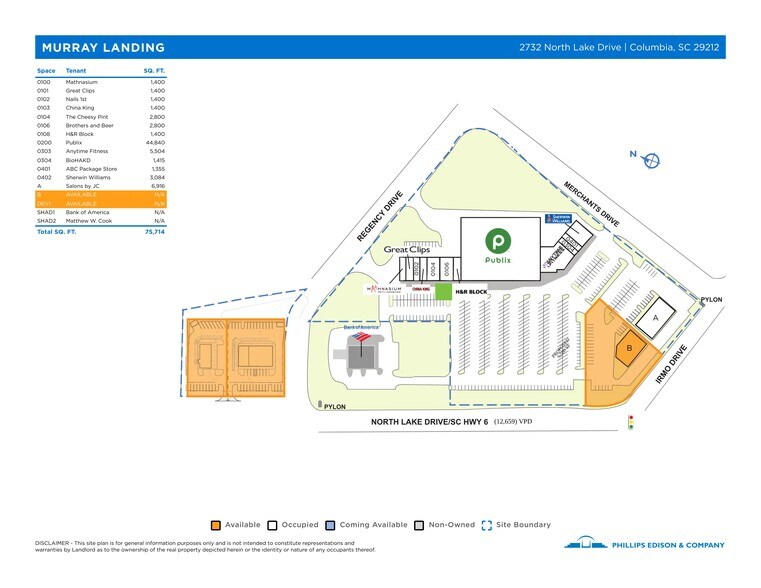 More Photos Of 2732 N Lake Dr, Columbia General Retail For Lease