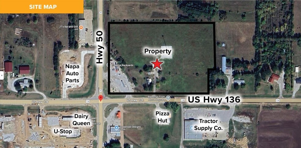 Primary Photo Of 62106 US Highway 136, Tecumseh Land For Sale