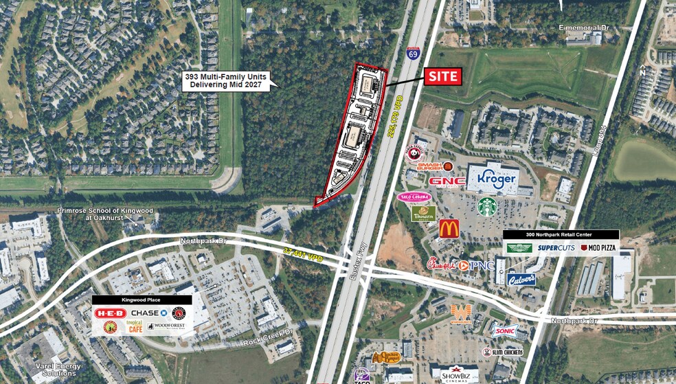 Primary Photo Of NWQ Northpark Dr & US 59, Kingwood Land For Sale
