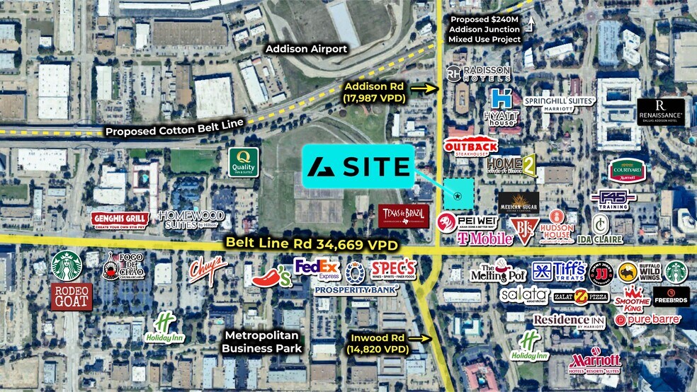 More Photos Of Addison & Belt Line Rd, Addison Freestanding For Lease