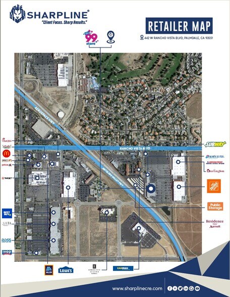 Primary Photo Of 440-442 W Rancho Vista Blvd, Palmdale Convenience Store For Lease