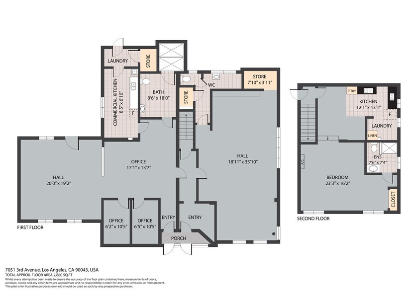More Photos Of 7051-7053 3rd Ave, Los Angeles Storefront Retail Residential For Sale