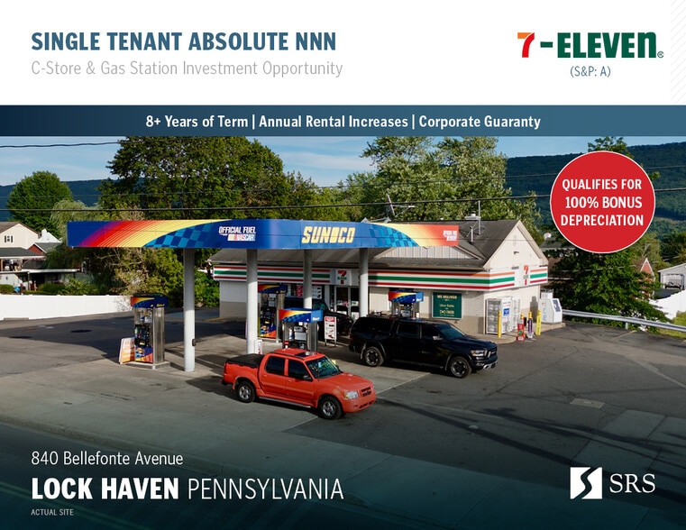 Primary Photo Of 840 Bellefonte Ave, Lock Haven Service Station For Sale