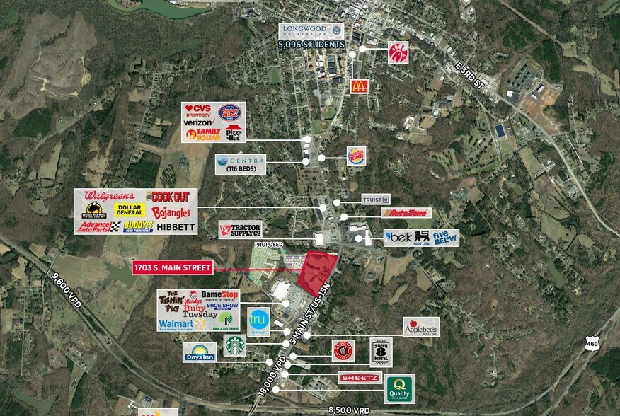 More Photos Of 1703 S Main St, Farmville Land For Lease