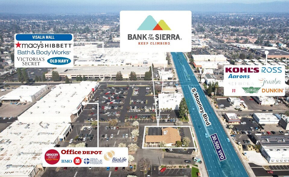 Primary Photo Of 2515 S Mooney Blvd, Visalia Bank For Sale