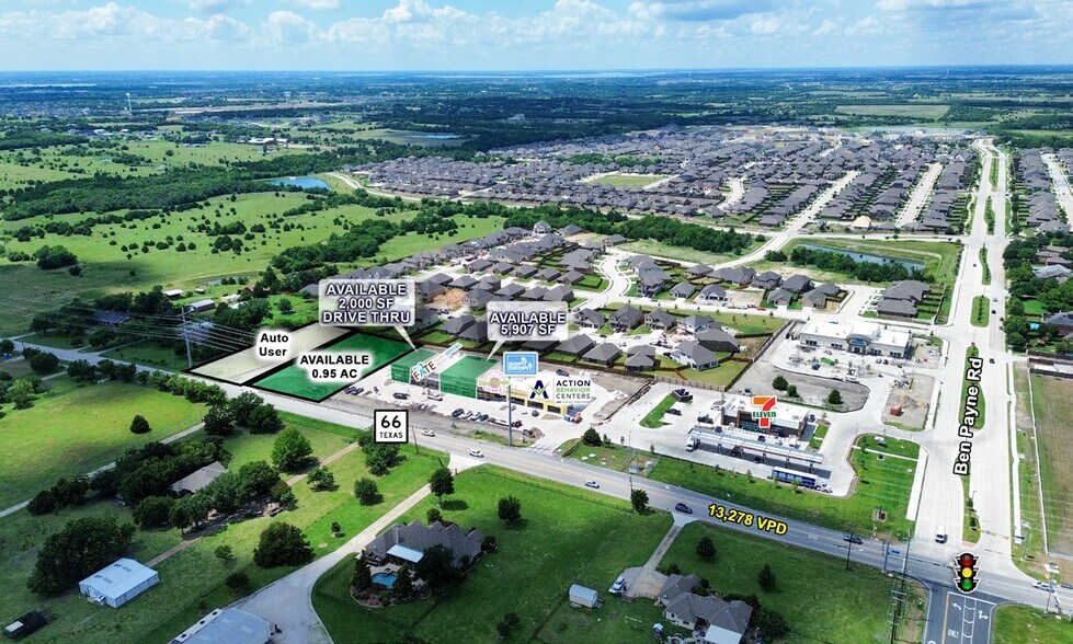 More Photos Of NWQ OF HWY 66 & BEN PAYNE ROAD, Fate General Retail For Lease