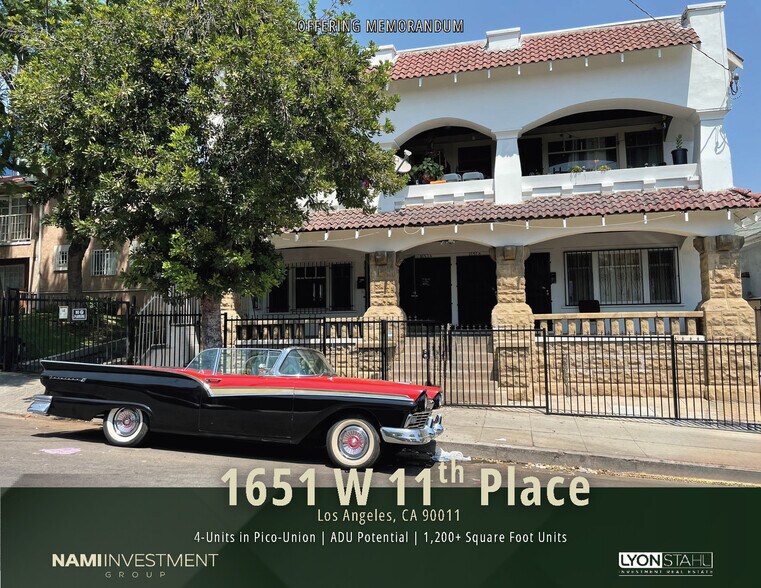 Primary Photo Of 1651 W 11th Pl, Los Angeles Apartments For Sale