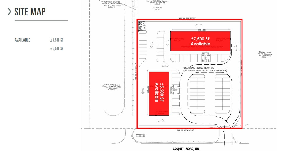 More Photos Of NWQ of CR-58 & Croix Pkwy, Manvel Storefront For Lease