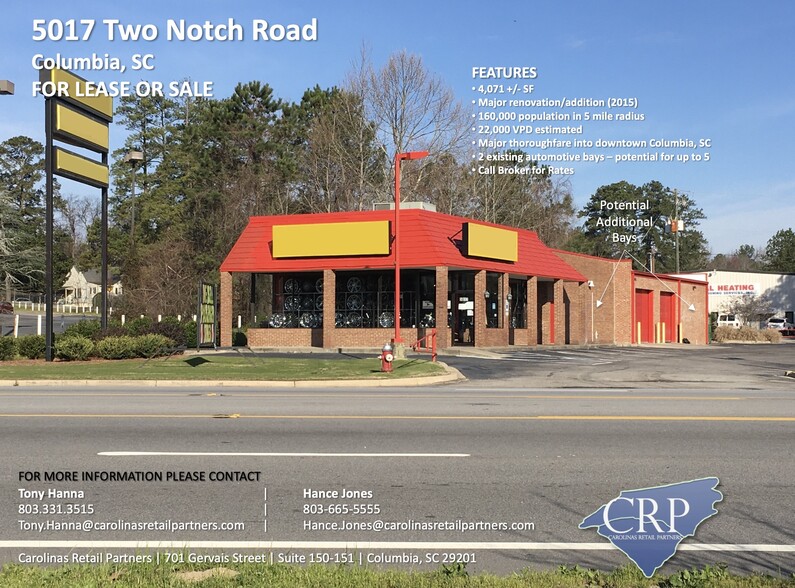 Primary Photo Of 5017 Two Notch Rd, Columbia Showroom For Lease