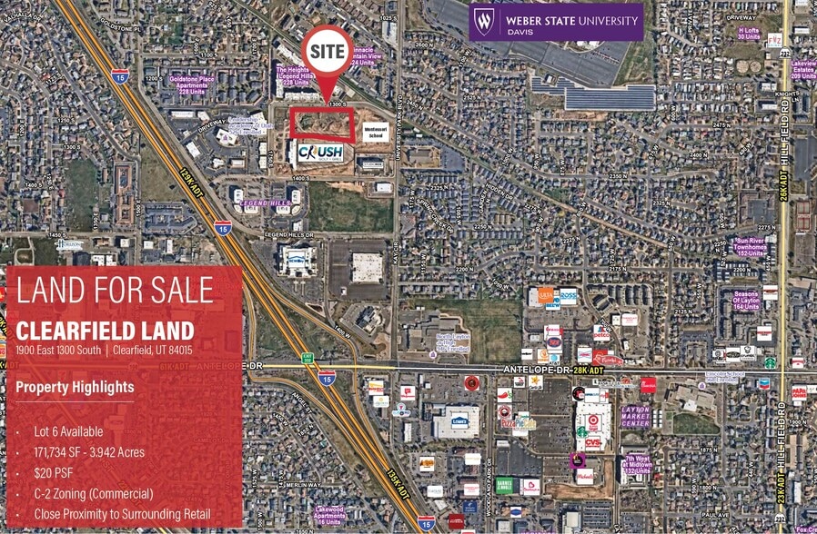 Primary Photo Of 1900 1300 South, Clearfield Land For Sale