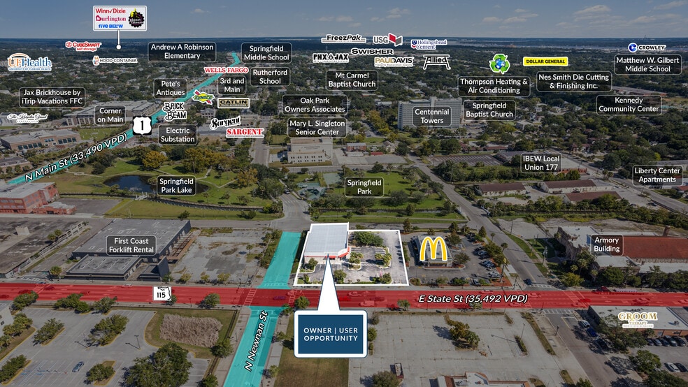 More Photos Of 233 State St E, Jacksonville Freestanding For Sale