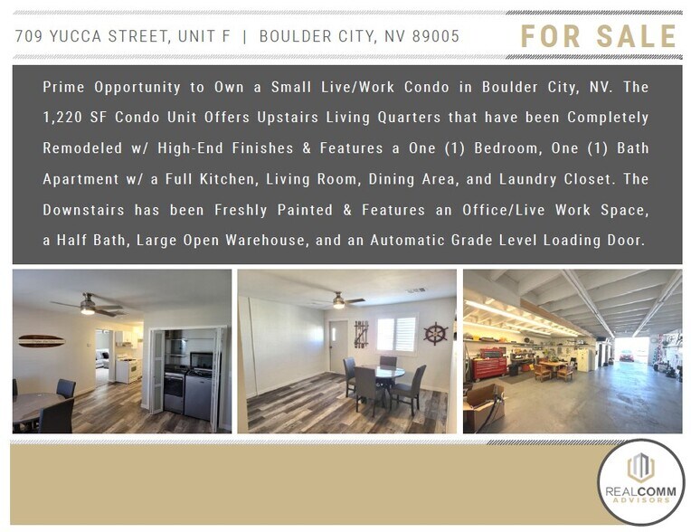 More Photos Of 709 Yucca St, Boulder City Warehouse For Sale