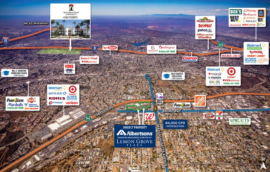 More Photos Of 7014-7050 Broadway, Lemon Grove General Retail For Sale