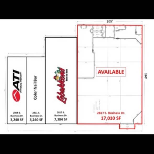 More Photos Of 2811-2827 S Business Dr, Sheboygan General Retail For Lease
