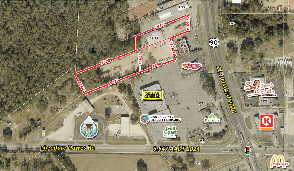 More Photos Of 5788 US-90 Hwy, Theodore Showroom For Lease