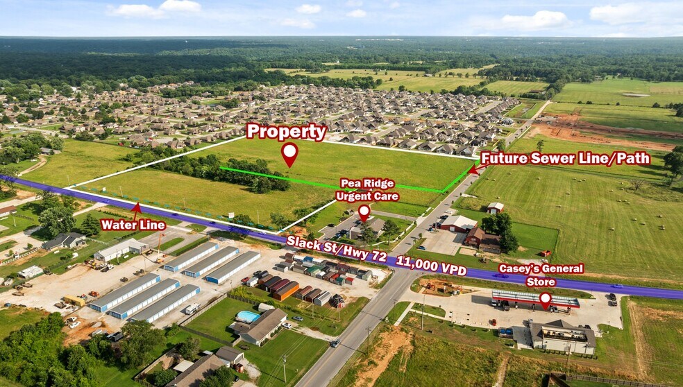 Primary Photo Of Slack St & Dove Rd, Pea Ridge Land For Sale