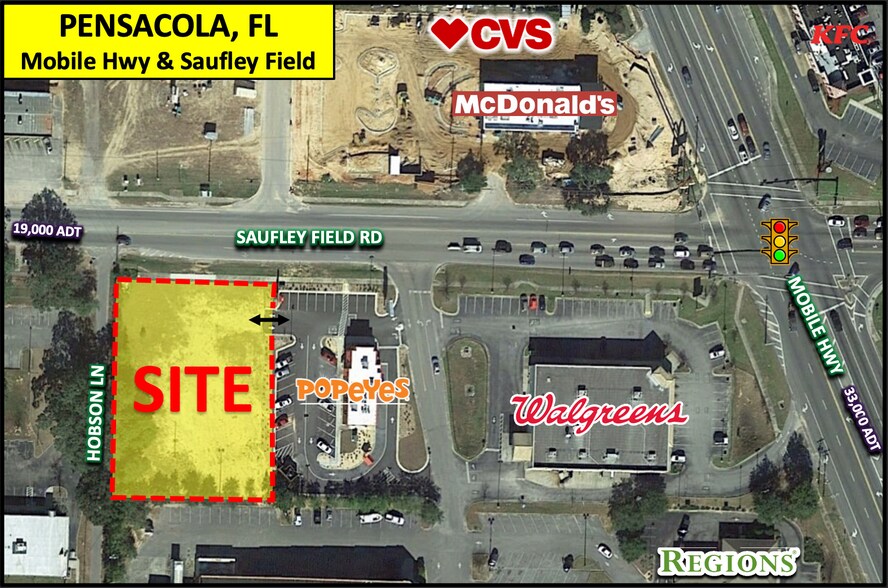 Primary Photo Of 4515 Saufley Field Rd, Pensacola Land For Sale