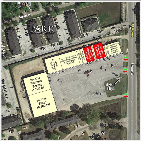 More Photos Of 1206-1214 S Frazier St, Conroe General Retail For Lease