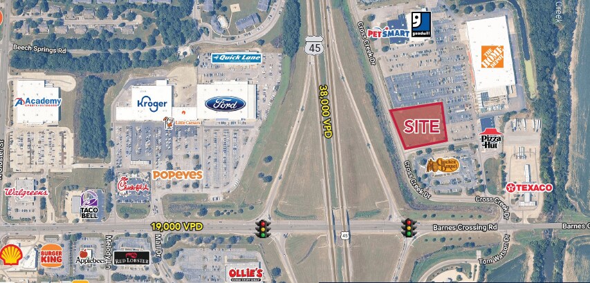 Primary Photo Of 1041 Cross Creek Dr, Tupelo Land For Lease
