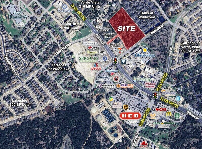 More Photos Of Williams Dr & Wildwood Dr, Georgetown Land For Sale