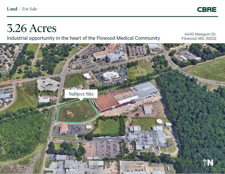 Primary Photo Of 4400 Mangum Dr, Flowood Land For Sale