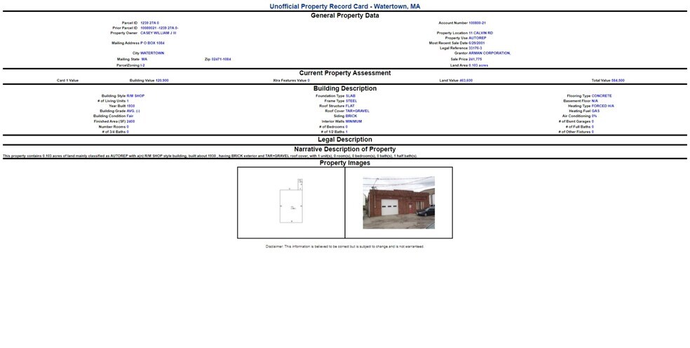 More Photos Of , Watertown Unknown For Sale