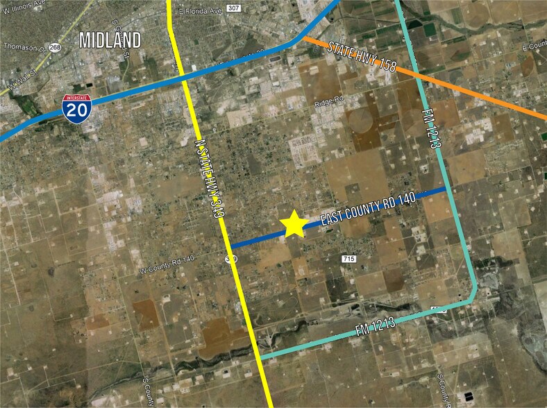 More Photos Of TBD East County Road 140, Midland Land For Lease